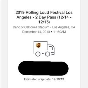 ROLLING LOUD TICKETS (x2) 250 each